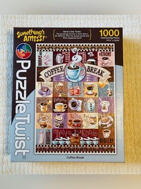 Puzzle Twist Coffee Break 1000-Piece Jigsaw Puzzle